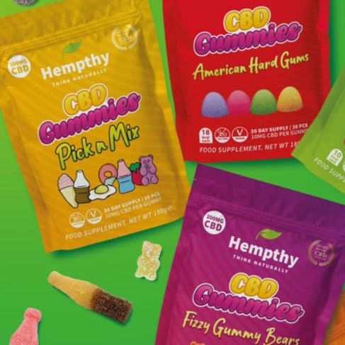 HEMPTHY CBD Gummies Fizzy Bottles 300mg
