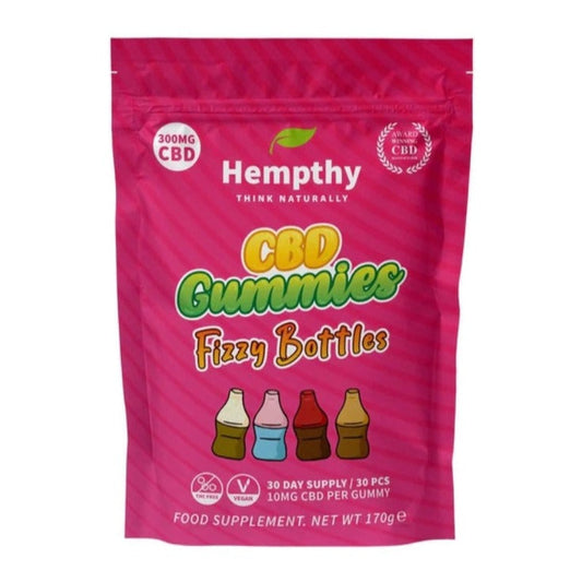 HEMPTHY CBD Gummies Fizzy Bottles 300mg